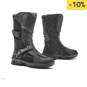 Tall Black Motorcycle Riding Boots